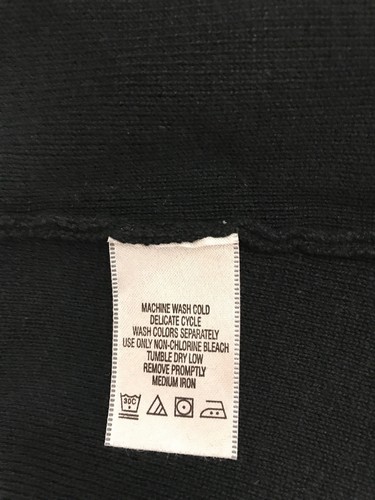 Top donna medio stile Metro nero a costine collo decorativo manica corta nuovo senza etichette - Foto 5 di 5