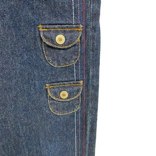 American Girl Junior Girl's Wide Leg Denim Jeans With Pockets Size 12 - Picture 4 of 8