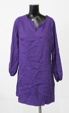 SHEIN Clasi Women's Notched Neckline Lantern Sleeve Dress CB7 Royal Blue Medium