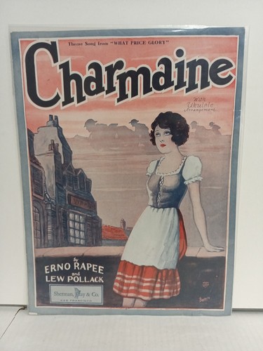 Partitura musical Charmaine 1926 Erno violación Lew Pollack Sherman arcilla ukelele barra - Imagen 2 de 5