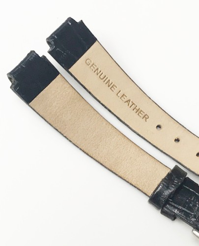 Generic Brand New Black Tone 10mm Genuine Leather Watch Band - Picture 4 of 5