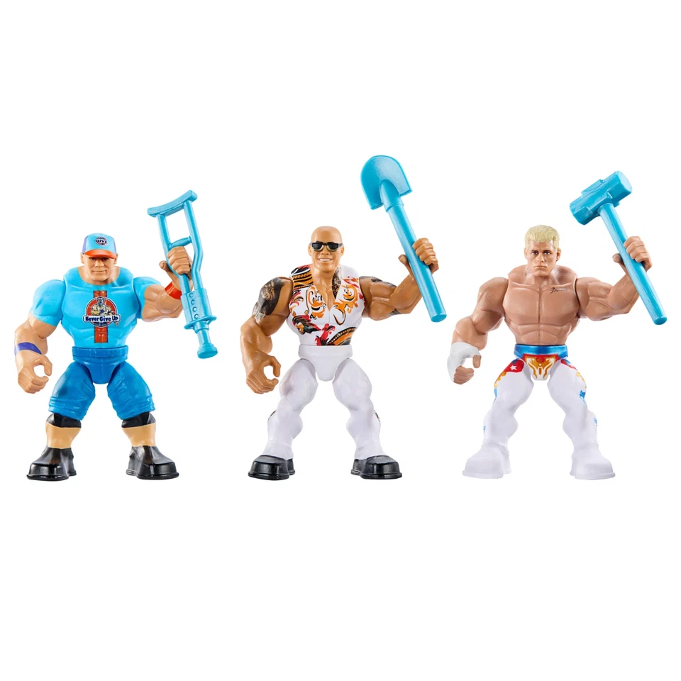 JOHN CENA THE ROCK CODY RHODES WrestleMania WWE Knuckle Crunchers ****LEER**** Foto 4 de 4
