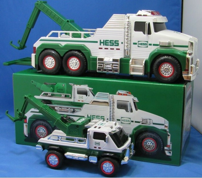 Hess 2019 Rescue Tow Trucks -new in box- Large Tow Truck with Small Tow  Truck