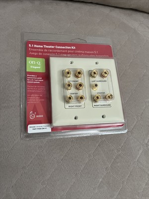 NEW SEALED ON-Q Legrand Almond F9008--V1 5.1 Home Theater Connection Kit 