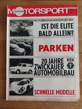 Illustrierter Motorsport 09/1969 Porsche 917-Zwickauer Automobilbau-Citroen AMI8