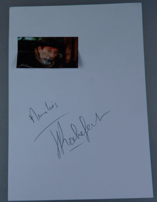 Autogramm französischer Theater und Film Schauspieler Jean Rochefort (108566)