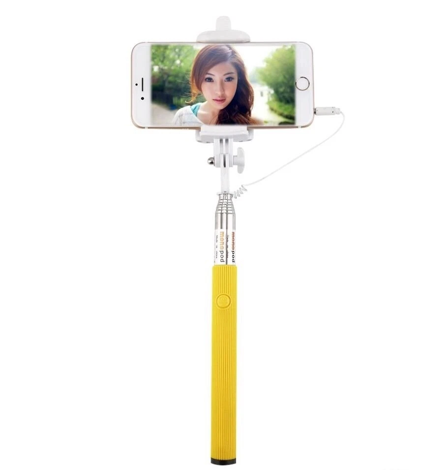 Monopod Selfie Stick Telescopic Wired Remote Moble Phone holder For New Phones - Image 4 of 4