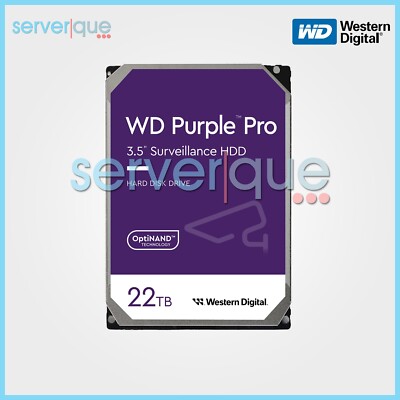 WD221PURP WD Purple Pro 22TB 7.2K SATA 6Gbps 512MB 3.5'' Hard Drive NEW