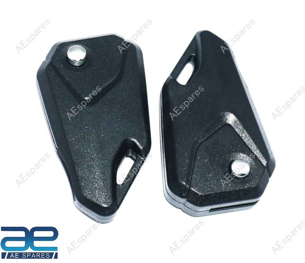 For Royal Enfield Black Color Flip Up Style Left Cut Blank Key 2 Units view 2