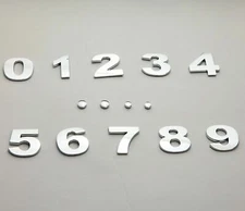 Self Adhesive Stickers For Auto 3D Emblem Badge Letters Numbers & Chrome Symbols