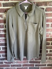 Duluth Trading Co Men's 1/2 Zip Collared Sweat Shirt Med Casual Hipster Classic