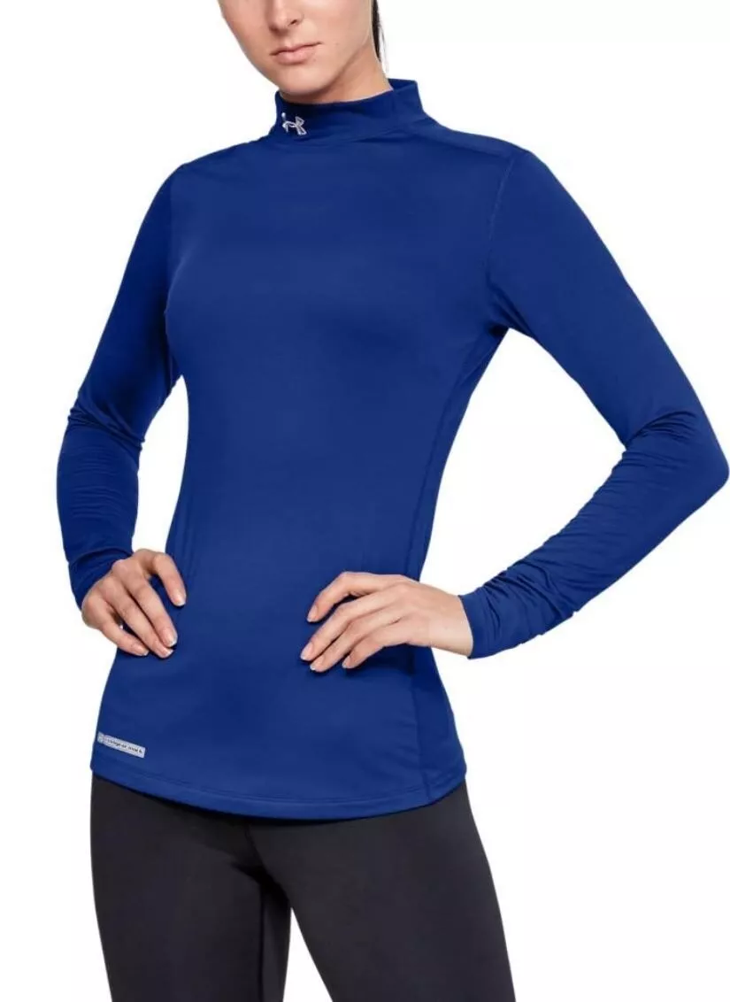 Under Armour Women's ColdGear Authentics Compression Mock Royal Blue 2XL  -11 AC9