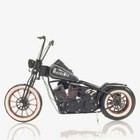 Hardcore 67 Chopper Motorcycle Metal Lightweight Handmade Model W/ Spoke Wheels