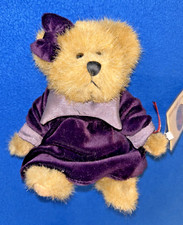 RUSS Vintage Edition Megan Bear Light Brown With Purple Velvet Dress