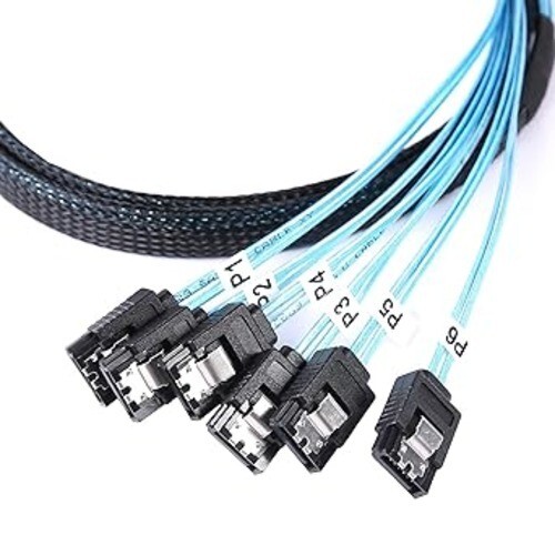 Xiatiaosann SATA III Kabel 1m 6 Stück/Set 6Gbps SATA gerade HDD SDD Datenkabel Wi - Bild 5 von 5