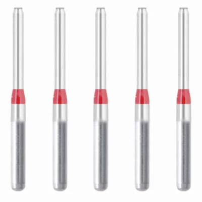 OSUNG Cylindrical, End Cutting Only 1 mm Dia Fine Grit Diamond Bur 5/Pack [1573-EXF]