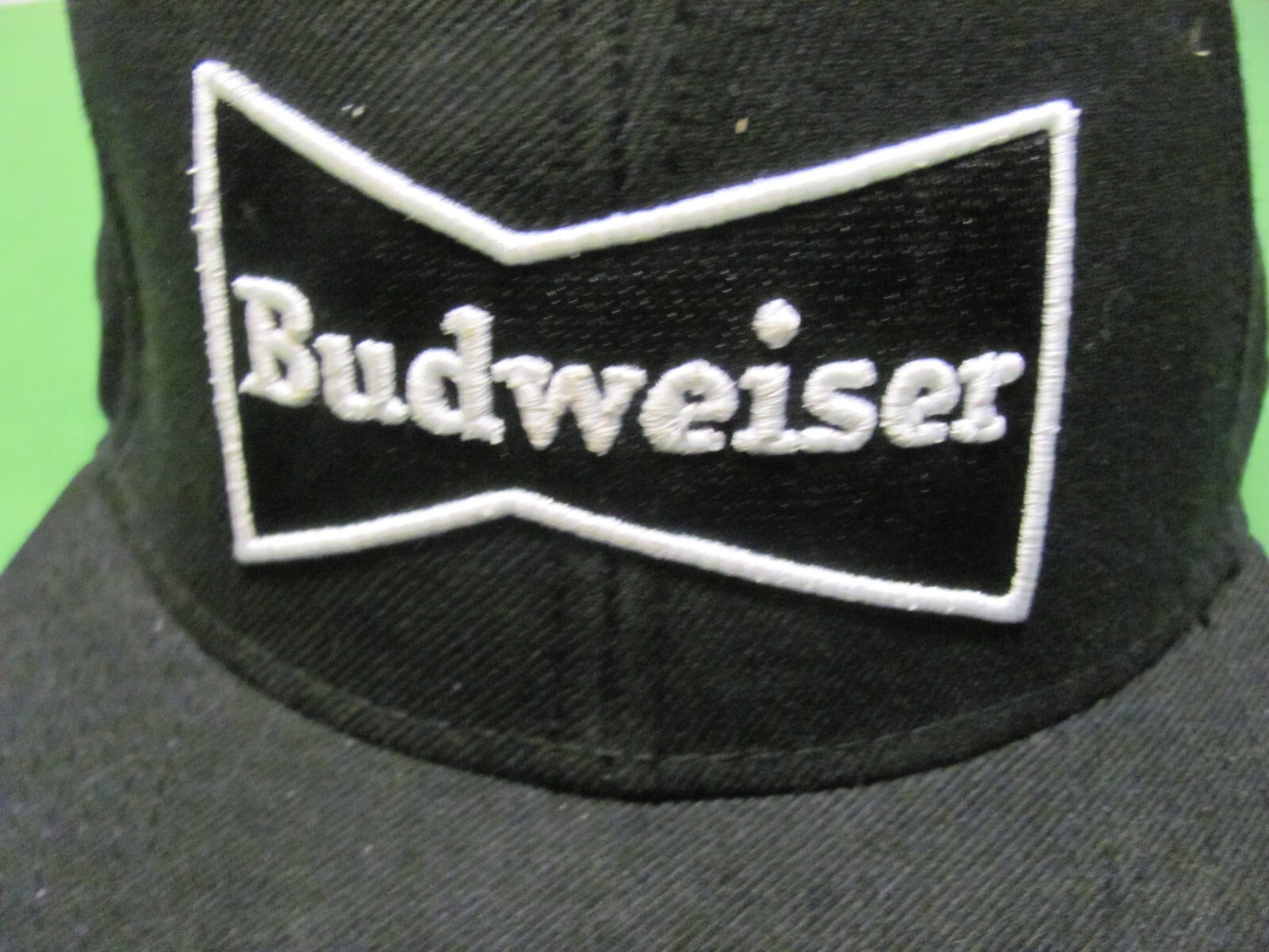 Budweiser Adjustable Snap Back Black Baseball Hat… - image 2