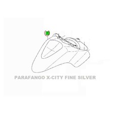 PARAFANGO ANTERIORE ORIGINALE YAMAHA X-CITY 125 250 GRIGIO SILVER XCITY