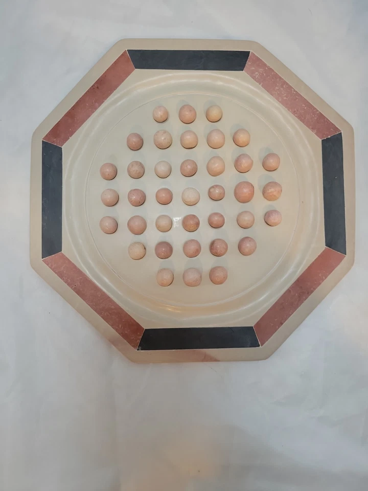 Marble Solitaire Game, Vintage - Image 4 of 4