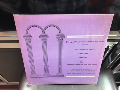 Davenport Consistory Scottish Rite Bodies Fifteenth Christmas Concert VG shrink
