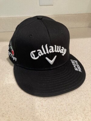 Callaway Golf Hat Flat Brim Black Fitted Size 57cm M/W/Y