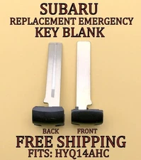 NEW SUBARU SMART KEY PROXIMITY UNCUT EMERGENCY BLADE BLANK INSERT FOR HYQ14AHC