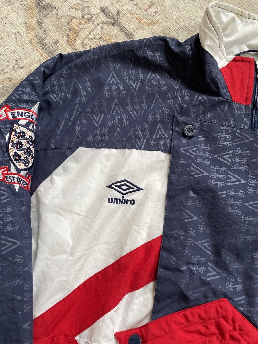ウェア umbro england nylon jacket England national football team jacket mens L umbro | eBay