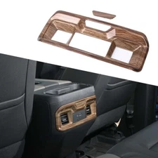 Wood Grain Interior Center Rear Air Vent Cover Trim For Silverado GMC SIERRA 22+