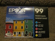 Epson T099920 Cyan Magenta Yellow Ink Cartridge # T099  99 09.2026
