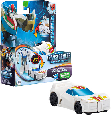 Transformers Earthspark Wheeljack 1-Step Flip Changer 10cm Figur Hasbro
