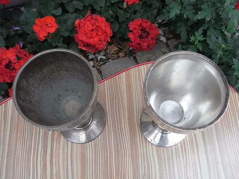 2 Gebr.Hepp Pforzheim Kelch Hotelsilber versilbert gestempelt Cafe Astoria Trier - Bild 2 von 4