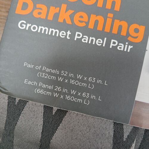 Sundown Eclipse Raum Verdunkelungsvorhang 2 Paneele Paar - grau - 52" B x 63" L - Bild 6 von 6