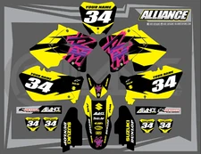 2001-2004 2005 2006 2007 2008 RM 125 250 Graphics SUZUKI RM125 RM250 RETRO