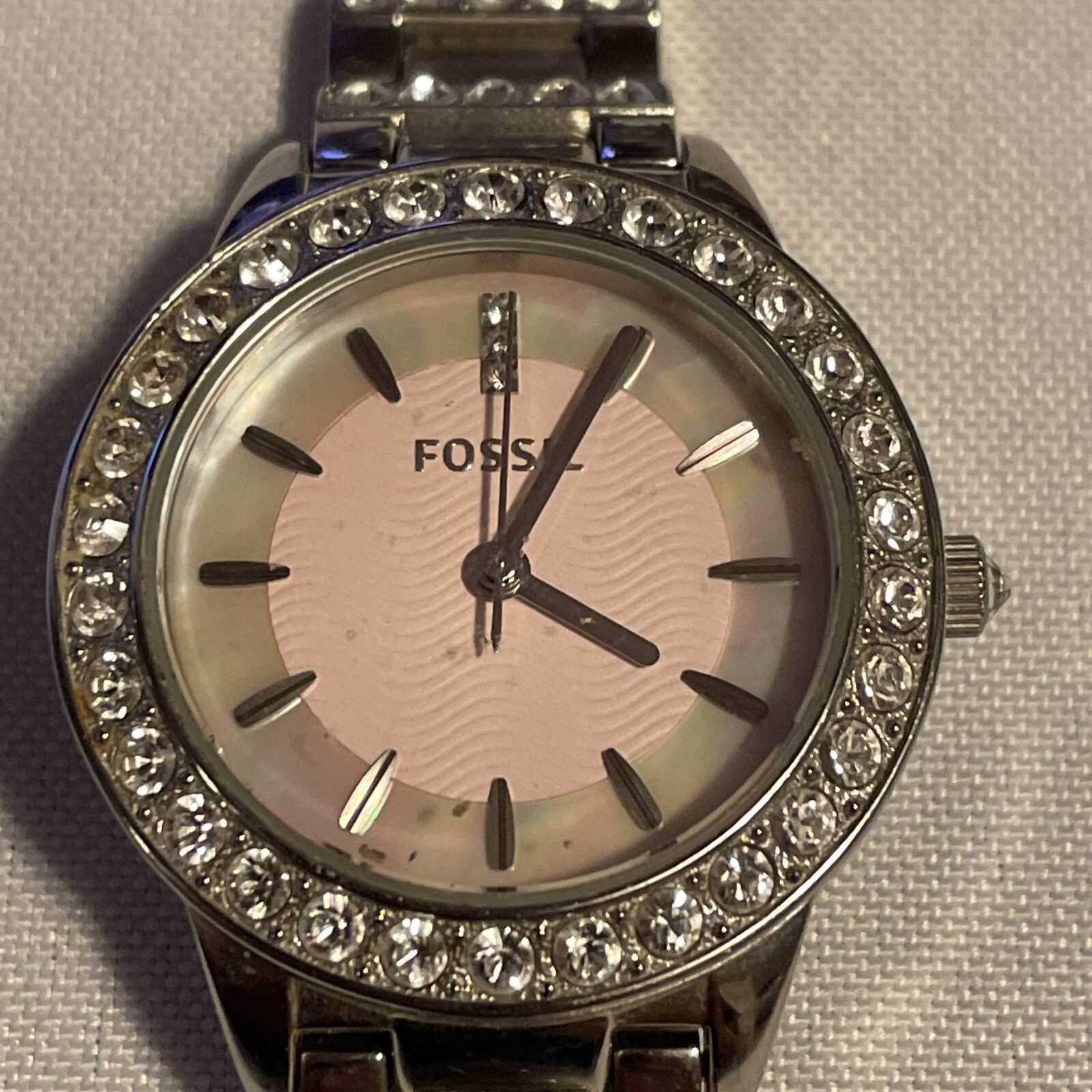 Analog Pink Dial Quartz Watch 