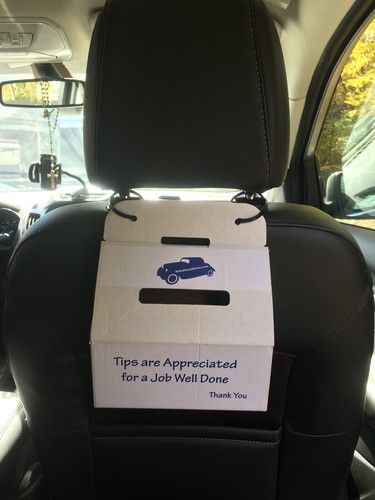 tip box rideshare gratuity tips tipping 5 star rating card - Bild 8 von 12