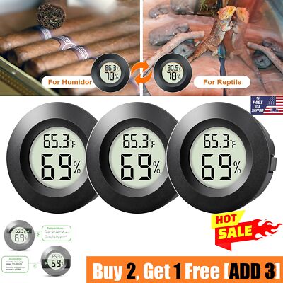 Mini Digital Hygrometer Thermometer Incubator Reptile Indoor and Outdoor Hygrome