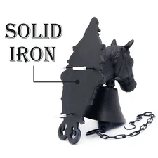 Horse Head Upstreet Outdoor Dinner Bell Made For Ranch House Family Front Door I