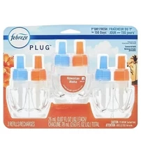 Febreze Plug Refill W/Fade Defy Tech Air Freshener Hawaiian Aloha Pack of 3 NEW