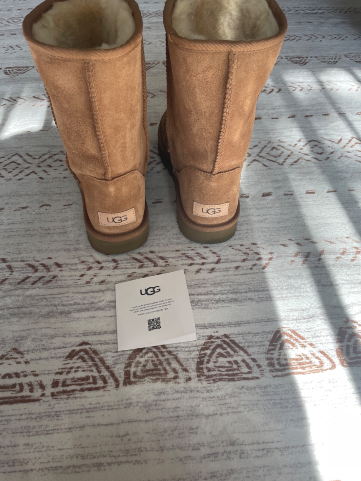 UGG Classic Chestnut Boots. Size US 9. Womens. New. Worn Once. RRP $180 image 3