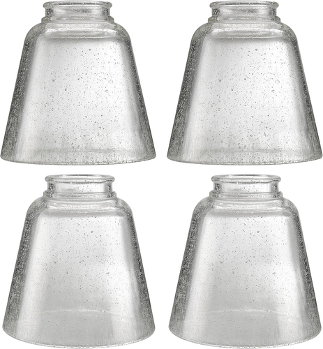 23174-60-4, Transitional Clear Seeded Ceiling Fan Replacement Glass Shade, 2-1/8 - Picture 11 of 12