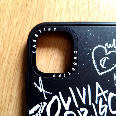CASETiFY Olivia Rodrigo iPhone 11 Case Black/White 