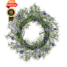 National Tree Company 19 Inch Artificial Wreath with Lavender and Purple