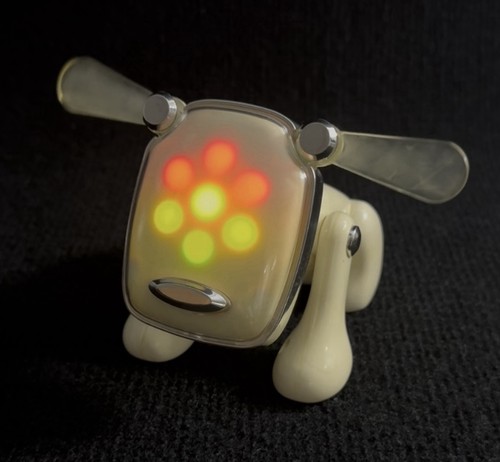 Hasbro Sega iDog Interactive Music Robot Dog Speaker White 2005 Tested WORKS
