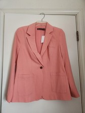 New York  Company Peach Notch Lapel One-Button Women's Blazer Small Regular