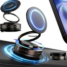 360 Adjustable Magnetic Vacuum Suction Cup Car Phone Holder Mount for MagSafe