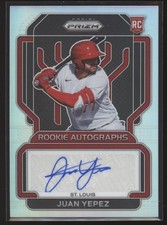 2022 Juan Yepez Prizm Silver Prizm Auto RC #RA-JY (H1850) $6 MAX SHIP