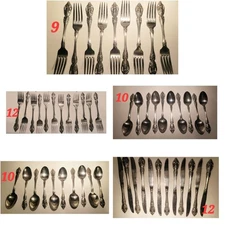 Oneida Renoir Pembrooke 53 Piece SSS Stainless Steel Flatware Silverware - Nice