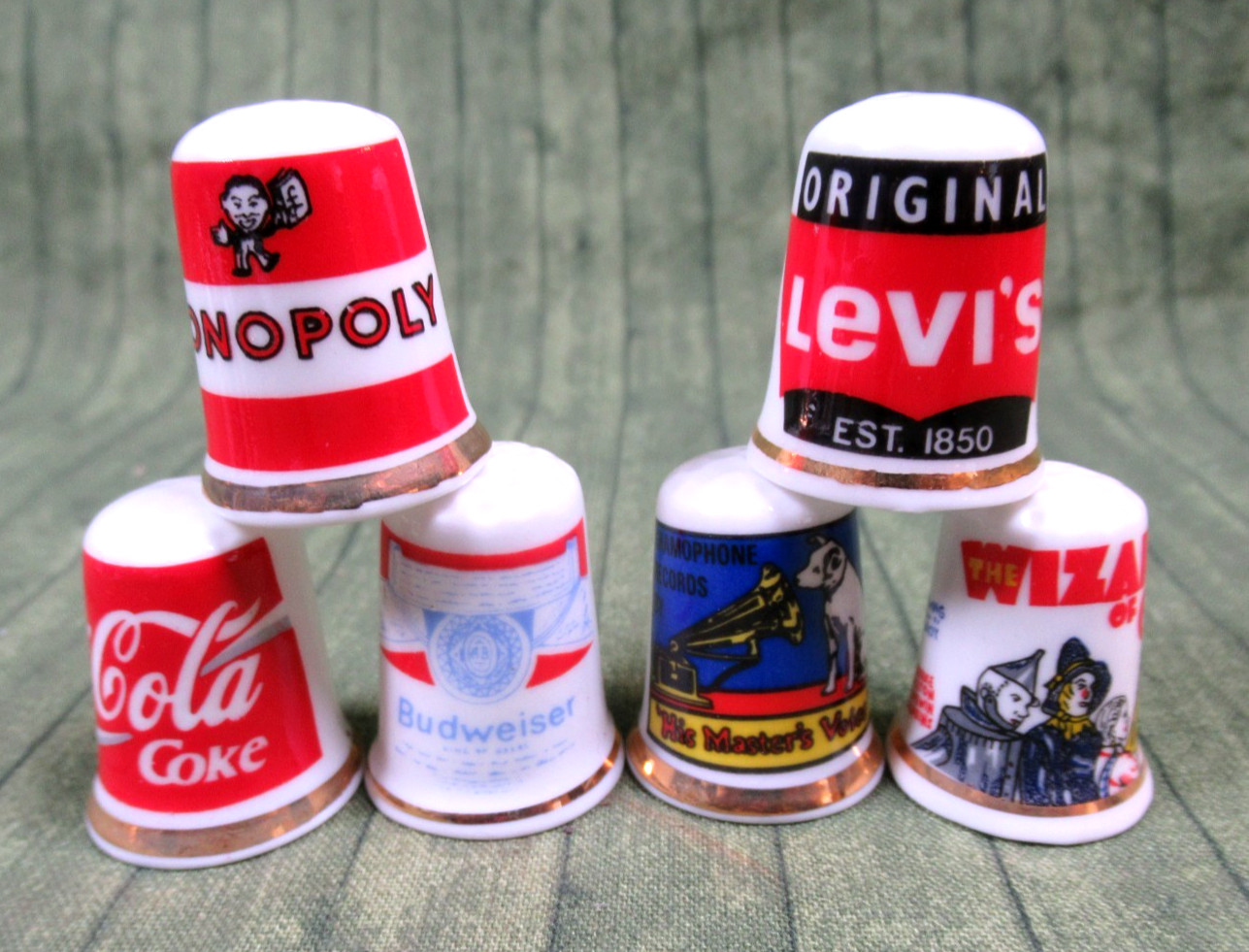 Lot of 50 Vintage Thimbles! Nice Variety!