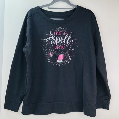 I Put A Spell On You Women s S (fits like M) Sweatshirt Long Sleeve Halloween