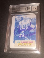 Beckett 10 Gem Mint Autograph Irving Fryar 2024 Cyan Signed Printing Plate 788